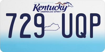 KY license plate 729UQP