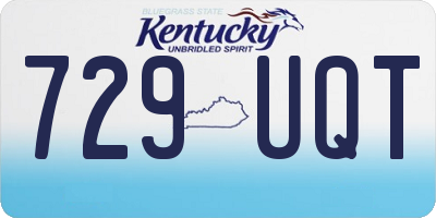 KY license plate 729UQT
