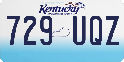 KY license plate 729UQZ