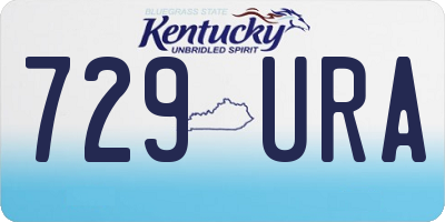 KY license plate 729URA