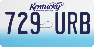 KY license plate 729URB