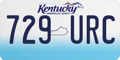 KY license plate 729URC