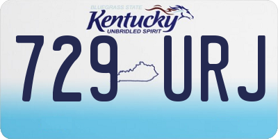 KY license plate 729URJ