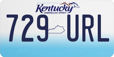 KY license plate 729URL