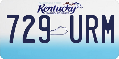 KY license plate 729URM