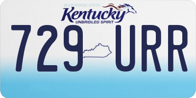 KY license plate 729URR