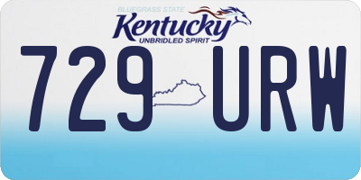 KY license plate 729URW