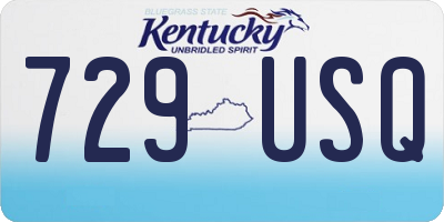 KY license plate 729USQ
