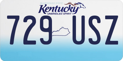 KY license plate 729USZ