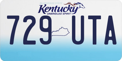 KY license plate 729UTA