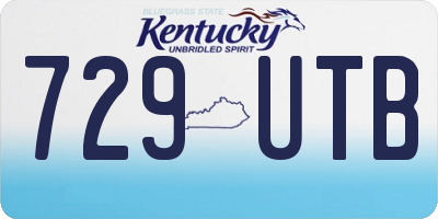 KY license plate 729UTB