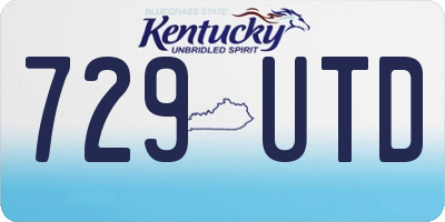 KY license plate 729UTD