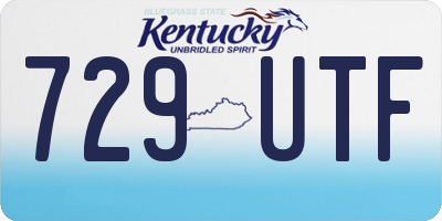 KY license plate 729UTF