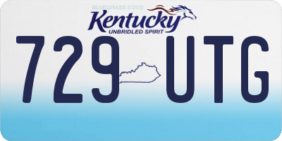 KY license plate 729UTG