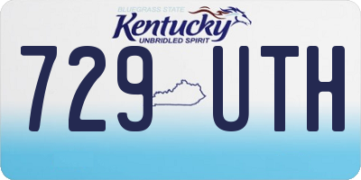 KY license plate 729UTH