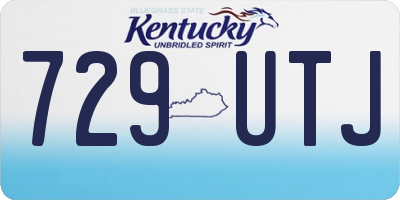 KY license plate 729UTJ