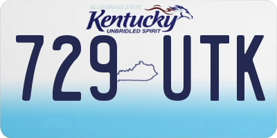KY license plate 729UTK