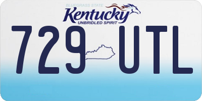 KY license plate 729UTL
