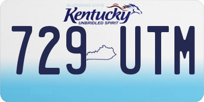 KY license plate 729UTM
