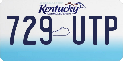 KY license plate 729UTP