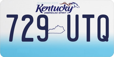 KY license plate 729UTQ