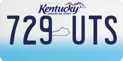 KY license plate 729UTS