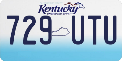 KY license plate 729UTU