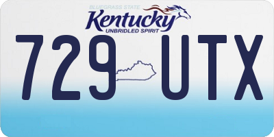 KY license plate 729UTX