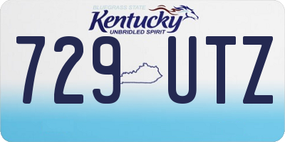 KY license plate 729UTZ