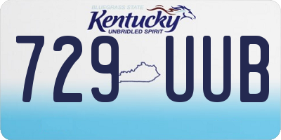 KY license plate 729UUB