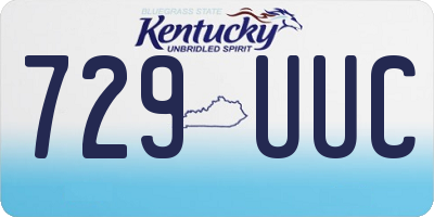 KY license plate 729UUC