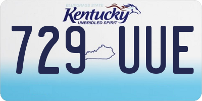 KY license plate 729UUE