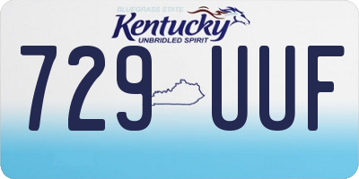 KY license plate 729UUF