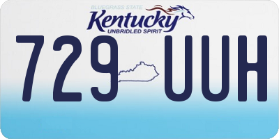KY license plate 729UUH