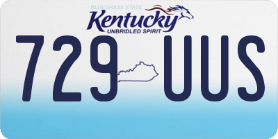 KY license plate 729UUS