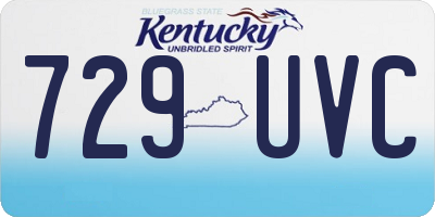 KY license plate 729UVC