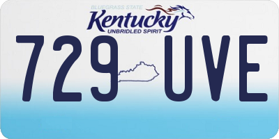 KY license plate 729UVE