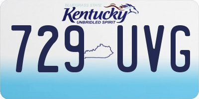 KY license plate 729UVG