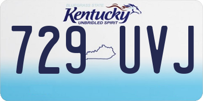 KY license plate 729UVJ
