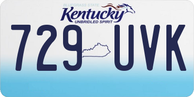 KY license plate 729UVK