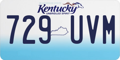KY license plate 729UVM