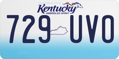 KY license plate 729UVO