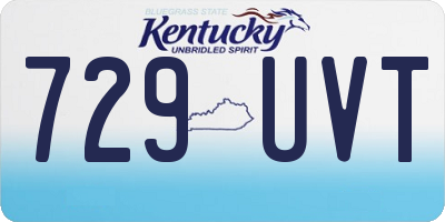 KY license plate 729UVT