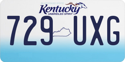 KY license plate 729UXG