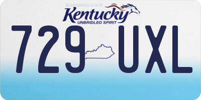 KY license plate 729UXL