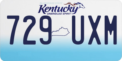 KY license plate 729UXM