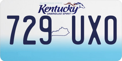 KY license plate 729UXO