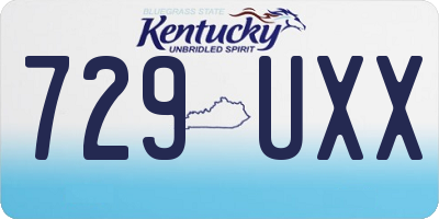 KY license plate 729UXX
