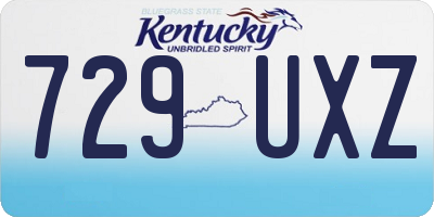 KY license plate 729UXZ