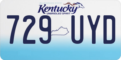 KY license plate 729UYD